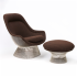 Knoll Platner Easy Chair and Ottoman